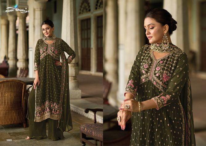 Nasha By Your Choice Alia Cut Free Size Kurti With Bottom Dupatta Catalog
